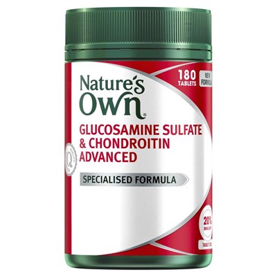 Nature's Own Glucosamine Sulfate & Chondroitin Advanced 180 Tablets