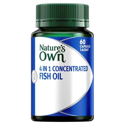 Nature's Own 4 in 1 Concentrated Fish Oil 60 Capsules