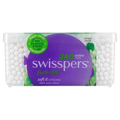Swisspers Cotton Tips Paper Stems 240pk