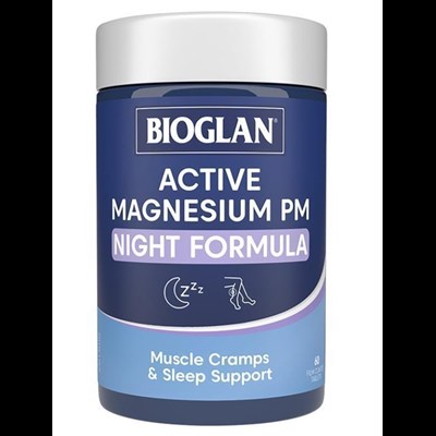 Bioglan Active Magnesium PM Night Formula 60 Tablets