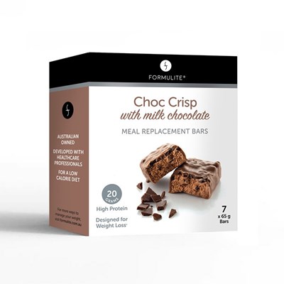 Formulite Meal Replacement Choc Crisp Flavour 7 Bar Box