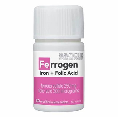 Ferrogen Iron + Folic Acid 30 Tablets