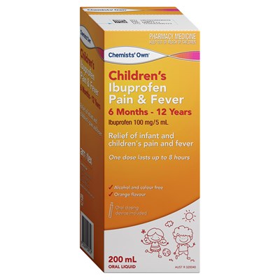 Chemists' Own Ibuprofen Pain & Fever Suspension 200mL