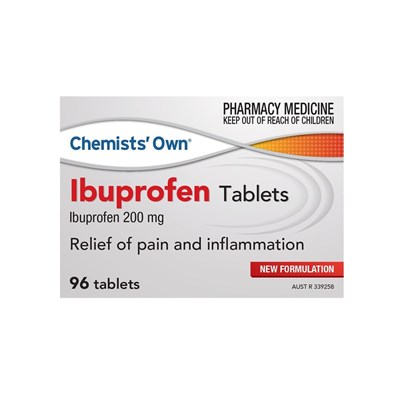 Chemists' Own Ibuprofen 200mg 96 Tablets