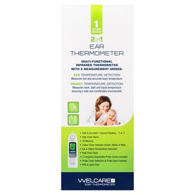 Welcare Ear Thermometer 2 in 1
