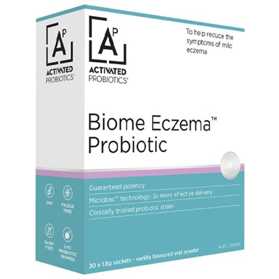 Activated Probiotics Biome Eczema Probiotic Vanilla Sachets 1.8g x 30 Pack