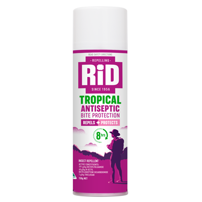 RID Tropical Strength + Antiseptic Aerosol 150g