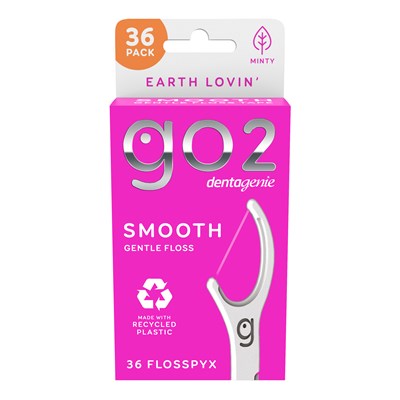 Go2 Dentagenie Smooth Gentle Floss Minty 36 Pack