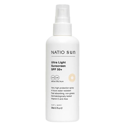 Natio Ultra Light Spray Sunscreen SPF 50+ 200mL