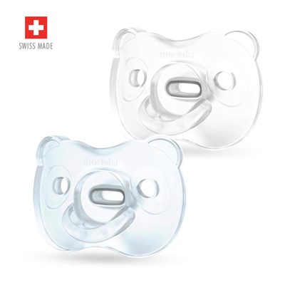 Medela Baby Soft Silicone Soother Duo Blue 6-18 Months 2 Pack