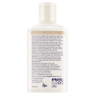 Sunsense Face Ultra Light Tint SPF50+ 100mL