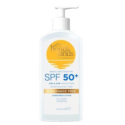 Bondi Sands Sunscreen Lotion SPF 50+ Fragrance Free 500mL