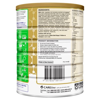 Alula Gold Stage 2 Follow-On Formula 6-12 Months 900g