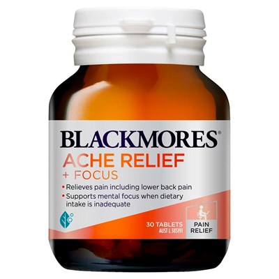 Blackmores Ache Relieft + Focus 30 Tabs