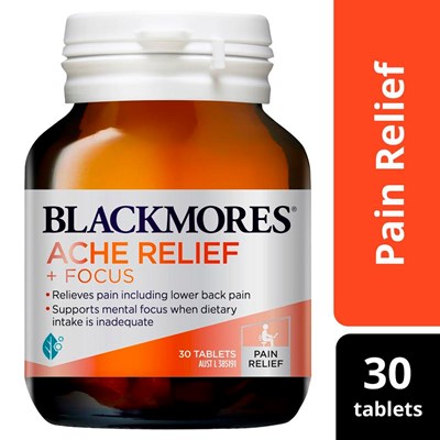 Blackmores Ache Relieft + Focus 30 Tabs