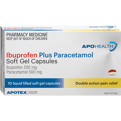 ApoHealth Ibuprofen & Paracetamol 10 Capsules