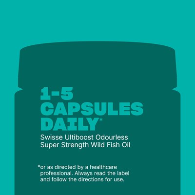 Swisse Ultiboost Odourless Super Strength Wild Fish Oil 200 Capsules