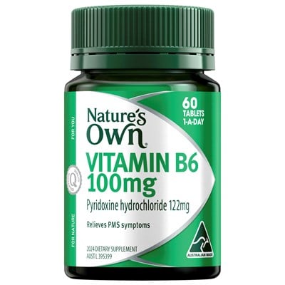 Nature’s Own Vitamin B6 100mg 60 Tablets