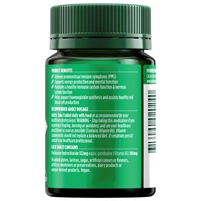 Nature’s Own Vitamin B6 100mg 60 Tablets