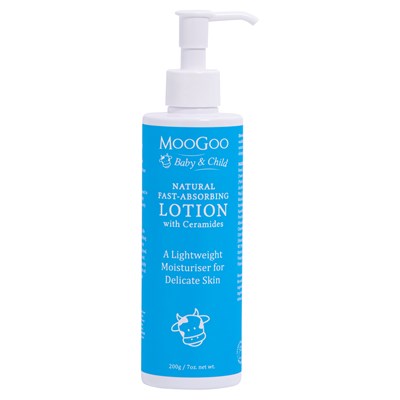 MooGoo Natural Fast Absorbing Lotion with Ceramides 200g