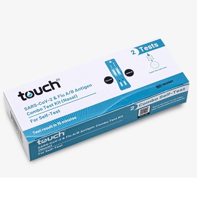 COVID-19 and Flu A/B Rapid Antigen Combo Test for Self-Testing 2 Test Kit
