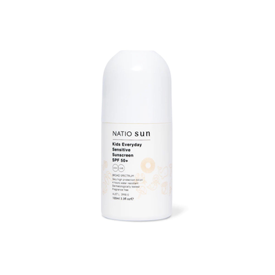Natio Kids Daily Sensitive Sunscreen SPF 50+ Roll On 100mL