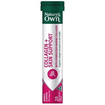 Nature's Own Collagen + Skin Support Effervescent 20 tablets