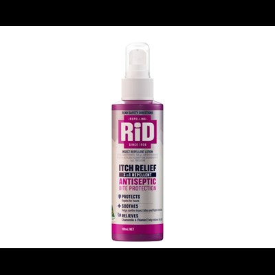 RID Itch Relief Antispetic Bite Protection Lotion Pump 100mL