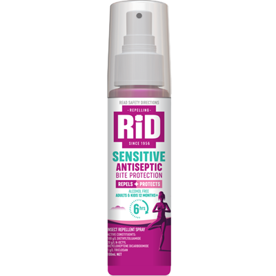 RID Sensitive Antiseptic Bite Protection Pump Spray 100mL
