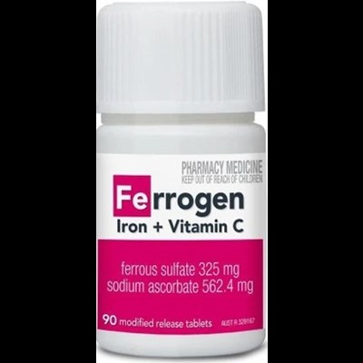 Ferrogen Iron + Vitamin C 90 Tablets