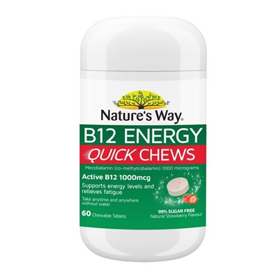 Nature's Way B12 Energy 60 Quickchews