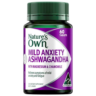 Nature's Own Mild Anxiety Ashwagandha+ 60 Tablets