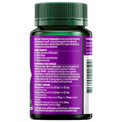 Nature's Own Mild Anxiety Ashwagandha+ 60 Tablets