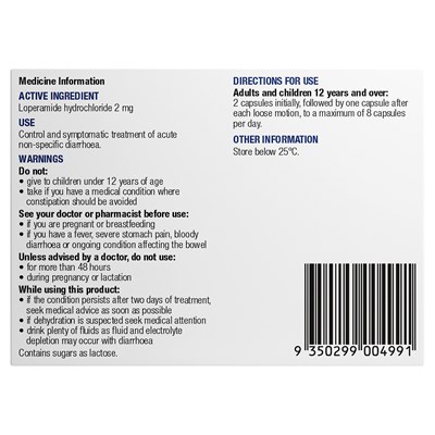 Chemists' Own Diarrhoea Relief 20 Capsules