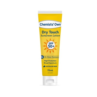 Chemists' Own Dry Touch Sunscreen Lotion SPF50 75mL