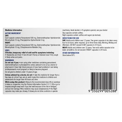 Chemists' Own Cough, Cold & Flu Day/Night PE 48 Capsules