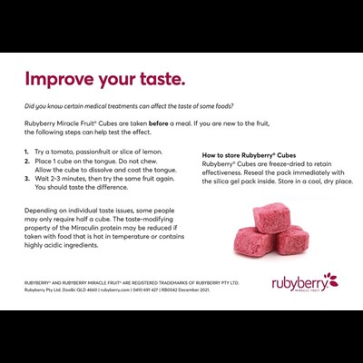 Rubyberry Miracle Fruit Cubes 4 Pack