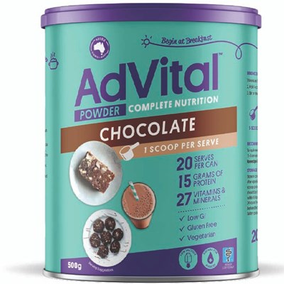 AdVital Nutritionally Complete Chocolate Powder 500g