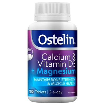 Ostelin Calcium & Vitamin D3 + Magnesium 100 Tablets