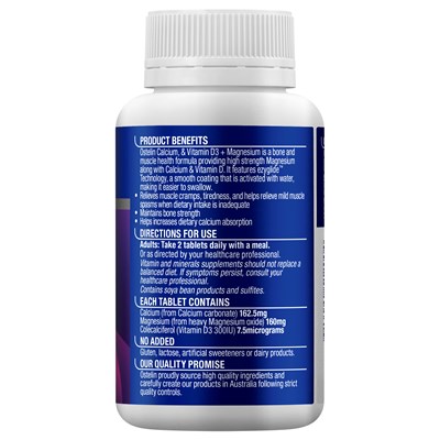 Ostelin Calcium & Vitamin D3 + Magnesium 100 Tablets