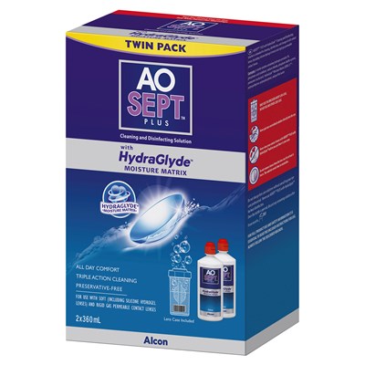AOSEPT Plus Hydraglyde Twin Pack