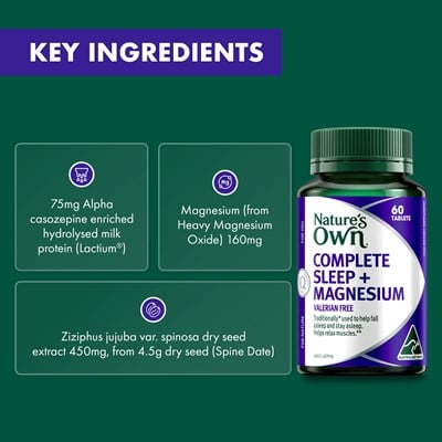 Nature's Own Complete Sleep + Magnesium 60 Tablets