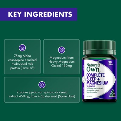 Nature's Own Complete Sleep + Magnesium 30 Tablets