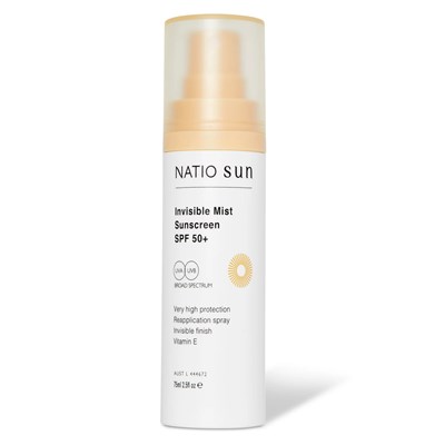 Natio Invisible Mist Sunscreen SPF 50+ 75mL