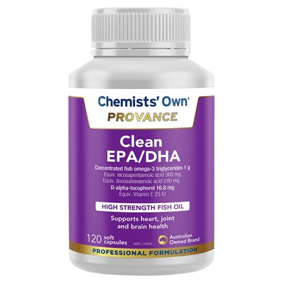 Chemists' Own Provance Clean EPA/DHA 120 Capsules