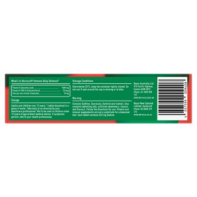 Berocca Immune Effervescent Blackcurrant 15 pack