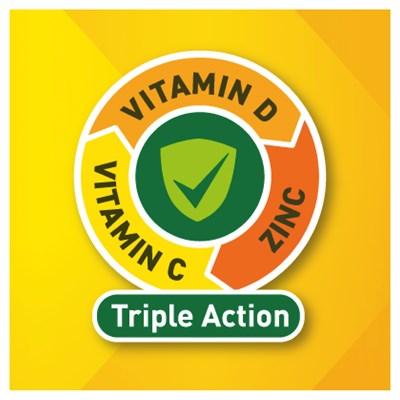Berocca Immune Daily Defence Vitamin C, D and Zinc, Blackcurrant Flavoured Effervescent Tablets 30PK