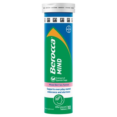 Berocca Mind Mixed Berries Effervescent Tablets 20 Pack