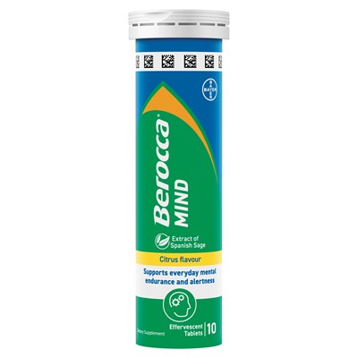 Berocca Mind Citrus Flavour 20 Effervescent Tablets
