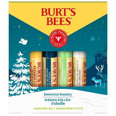 Burt's Bees Beeswax Bounty Assortment of 4 Beeswax Lip Balm